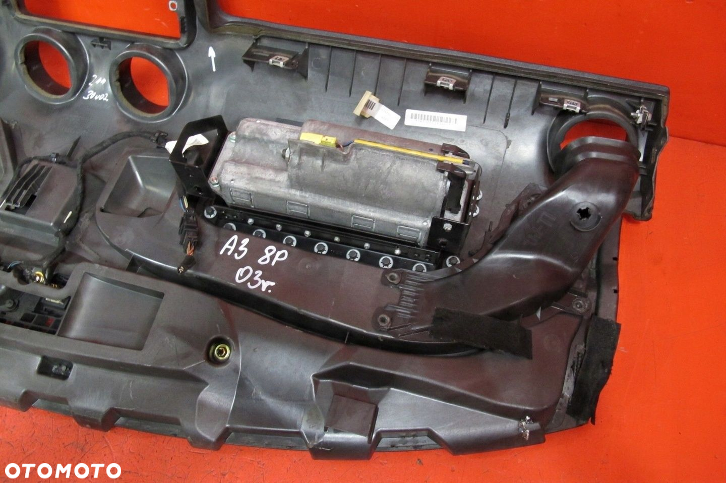 AUDI A3 8P 3 DRZWI DESKA KONSOLA KOKPIT PODUSZKI AIRBAG PASY SENSOR KOMPLET - 13
