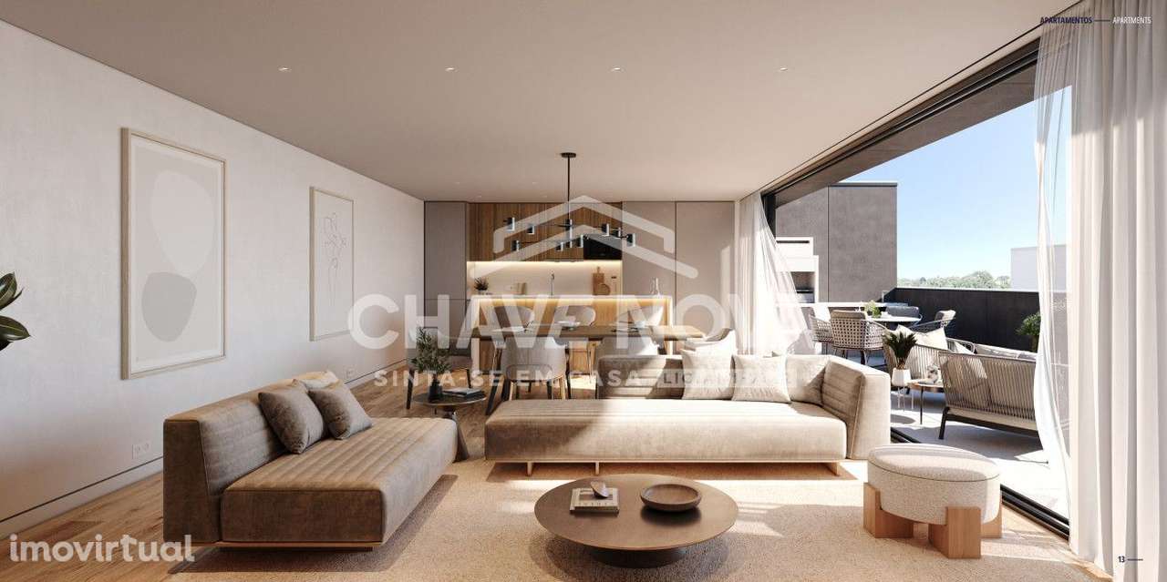 T2 Dúplex Novo c/ Lugar de Garagem em Matosinhos - Grande imagem: 2/18