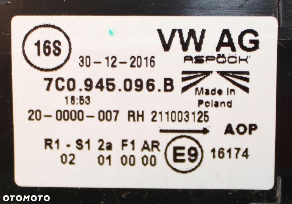 VW CRAFTER NOWY MODEL 7C0945096B LAMPA TYŁ PRAWA - 3