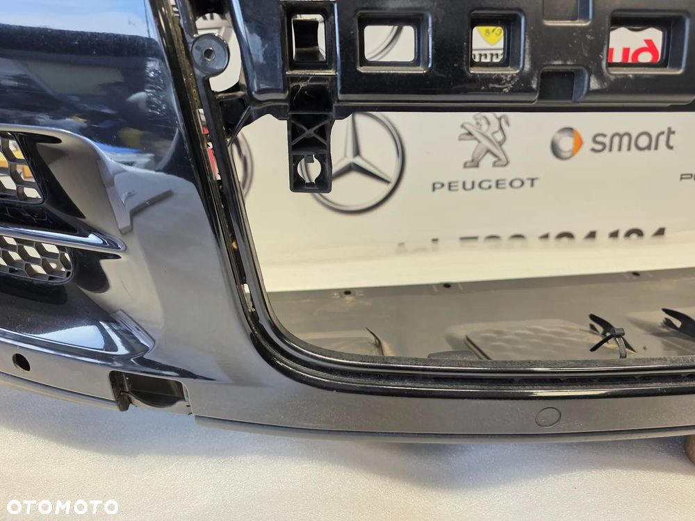 VW TOUAREG 7L6 LIFT 07-10 ŁADNY ZDERZAK PRZEDNI PRZÓD NA SPRYSKI + 6xPDC KOLOR CZARNY METALIK + KRATKI + OSŁONA POD ZDERZAK NR 7L6807221 NR AUKCJI NZ1897 - 13