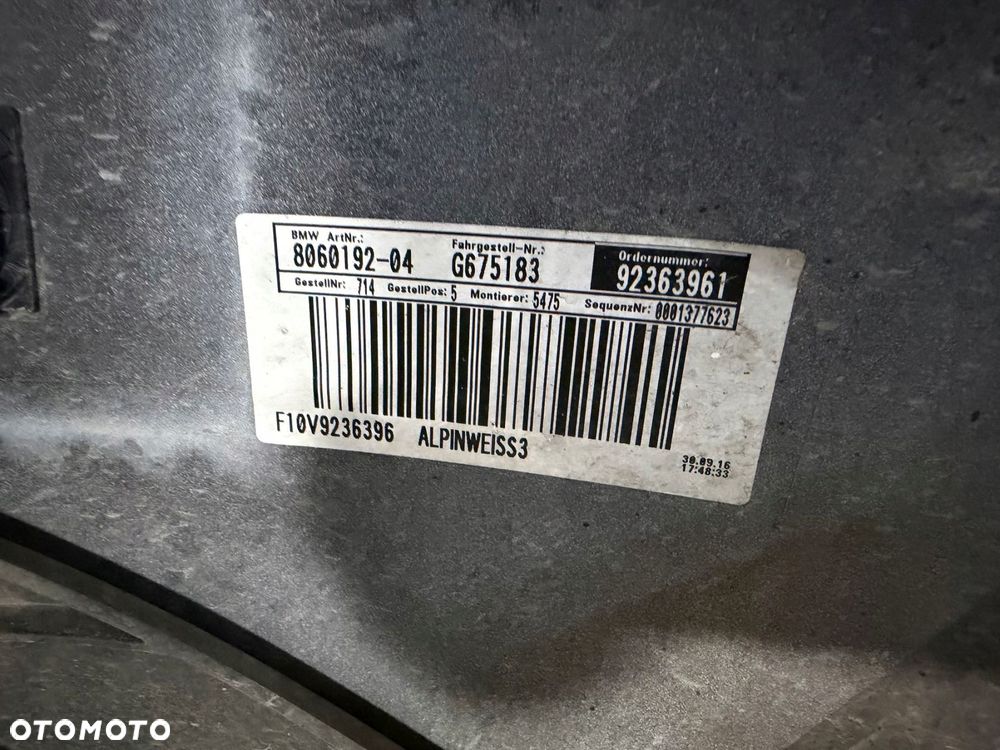 zderzak przód przedni bmw serii 5 f10 f11 2010- m-pakiet cały oryginał - 7