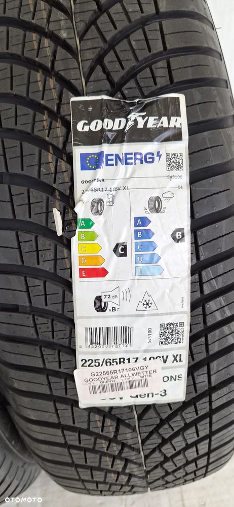 4X OPONY GOODYEAR VECTOR 4SEASONS GEN 3 SUV 225 65 R17 106V NOWE - 6