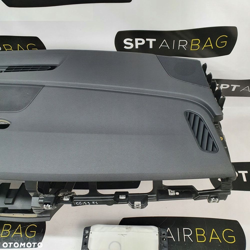 AUDI Q7 4M II DESKA ROZDZIELCZA KONSOLA KOKPIT PULPIT PODUSZKI AIRBAG AIR BAG PASY KIT SET - 4