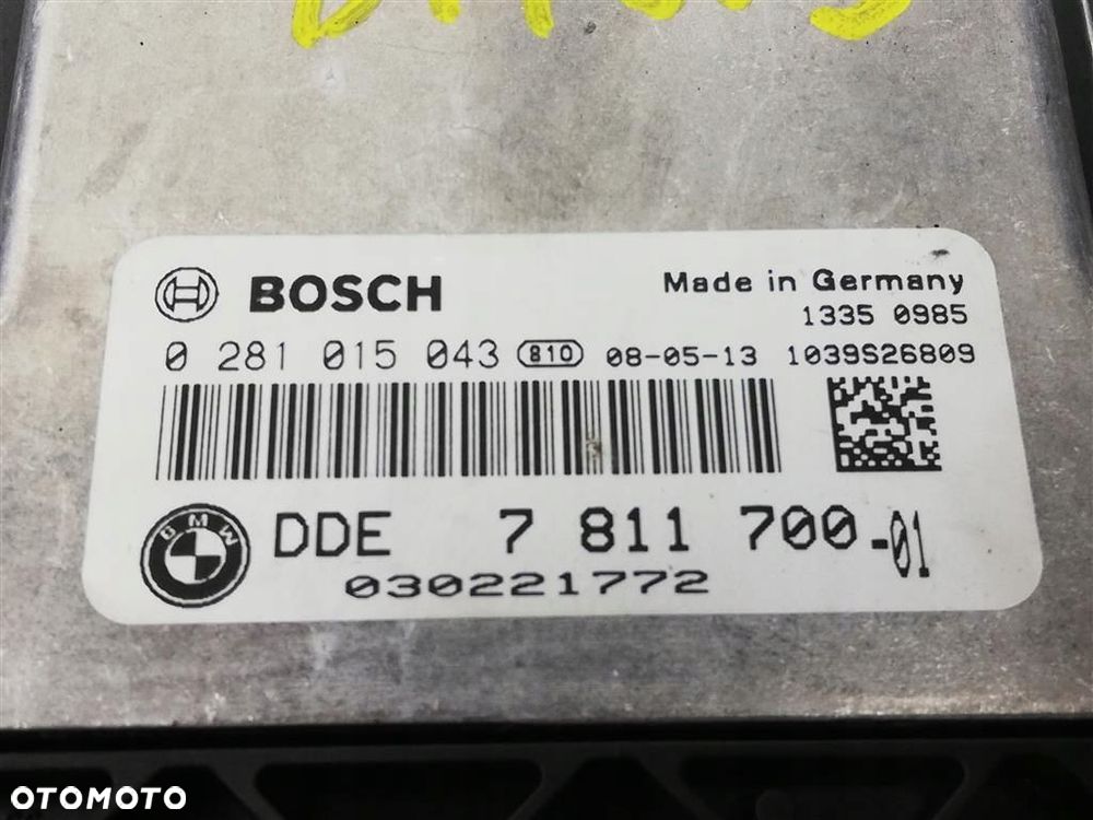 Zestaw odpalający startowy BMW Seria 5 E60 2003-2010 2,0 DIESEL 0281015043 ORYGINAŁ - 5