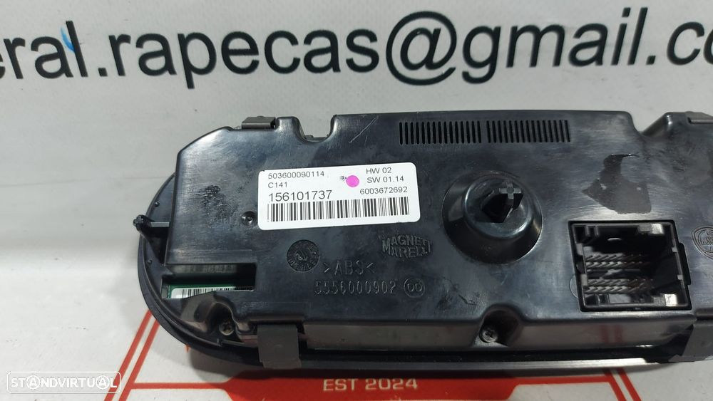 Painel Controle de Rádio Climatronic Sofagem Alfa Romeo Giulietta 50360090114 Original - 3