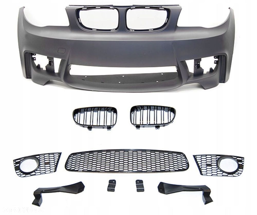 Zderzak Przod kp Kratki Tuning Sport M-pakiet look 1M Bmw 1 e81 e82 e87 e88 - 5