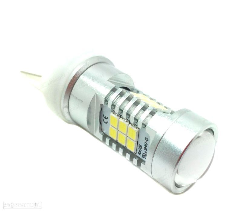 LÂMPADA LED T20 W21W AMBAR CANBUS - 2