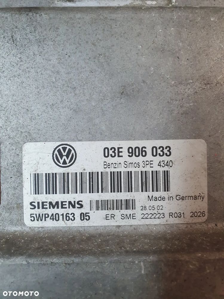 VW POLO IV 9N 1.2 12V AZQ ECU STEROWNIK SILNIKA KOMPUTER 03E906033 VOLKSWAGEN SIEMENS POSIADAM 4 SZT - 4