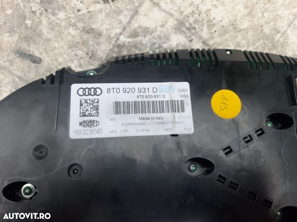 Ceasuri bord AudiA4, A5,A6 8t cod.8TO 920 931 M 8T0 920931 D - 6