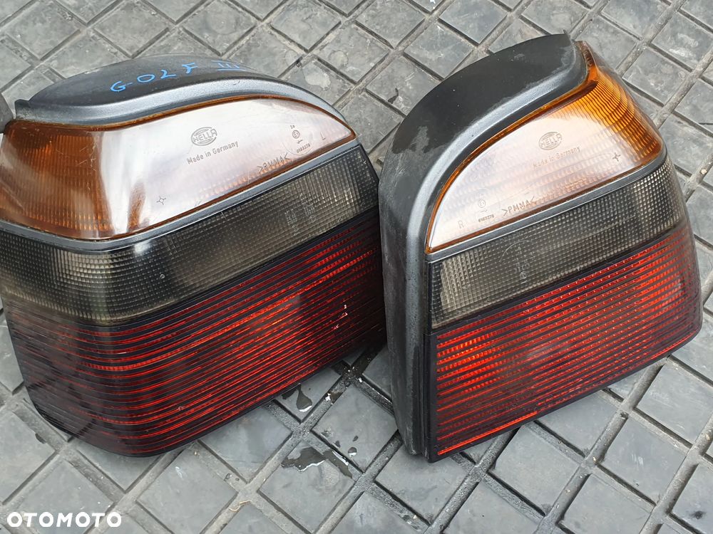 LAMPY TYŁ TYLNE KOMPLET CIEMNE DYMIONE VW GOLF III - 2