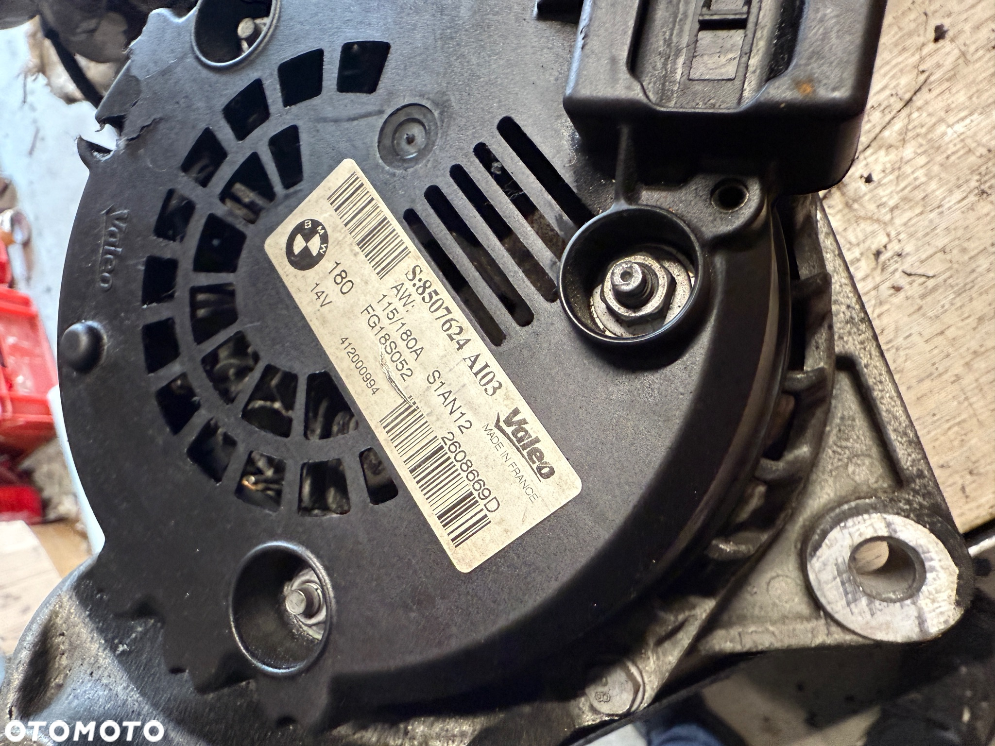 Alternator BMW f10 f11 2.0d 184KM N47D20C 8507624. 180A - 4