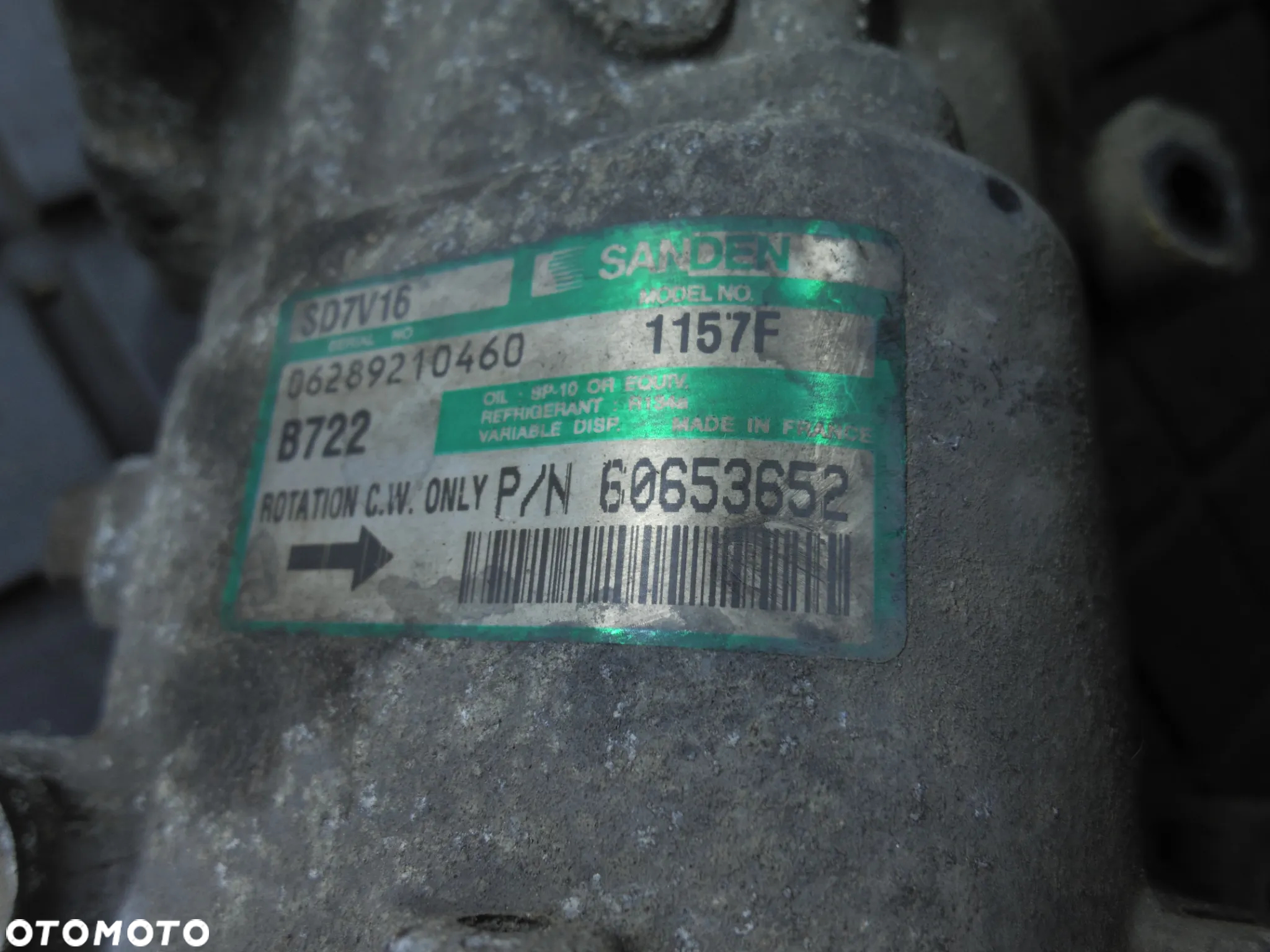 ALFA ROMEO 147 156 1.9JTD KOMPRESOR SPRĘŻARKA KLIMATYZACJI 60653652 SANDEN ORYGINAŁ POSIADAM 4SZT - 7