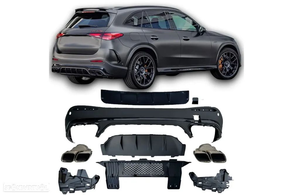 Difusor com Ponteiras Mercedes GLC X254 SUV (2023 em diante) - 1