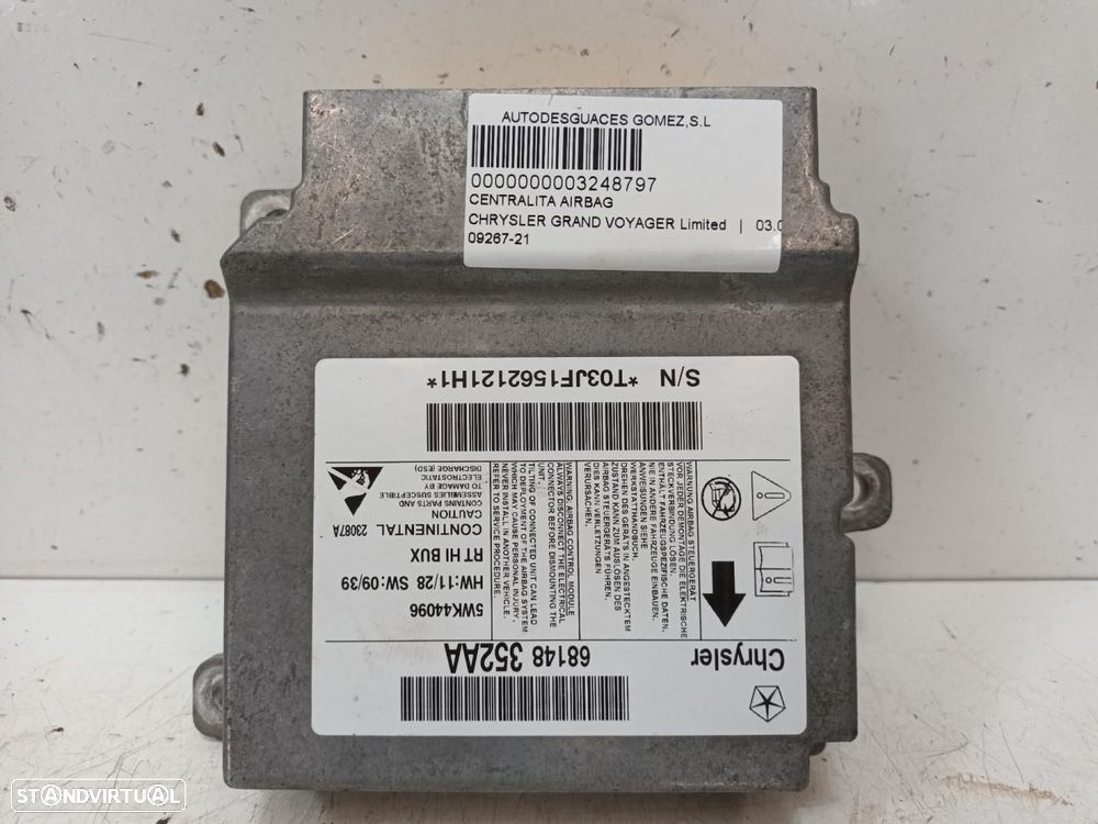 CENTRALINA DE AIRBAG CHRYSLER GRAND VOYAGER RT - 1