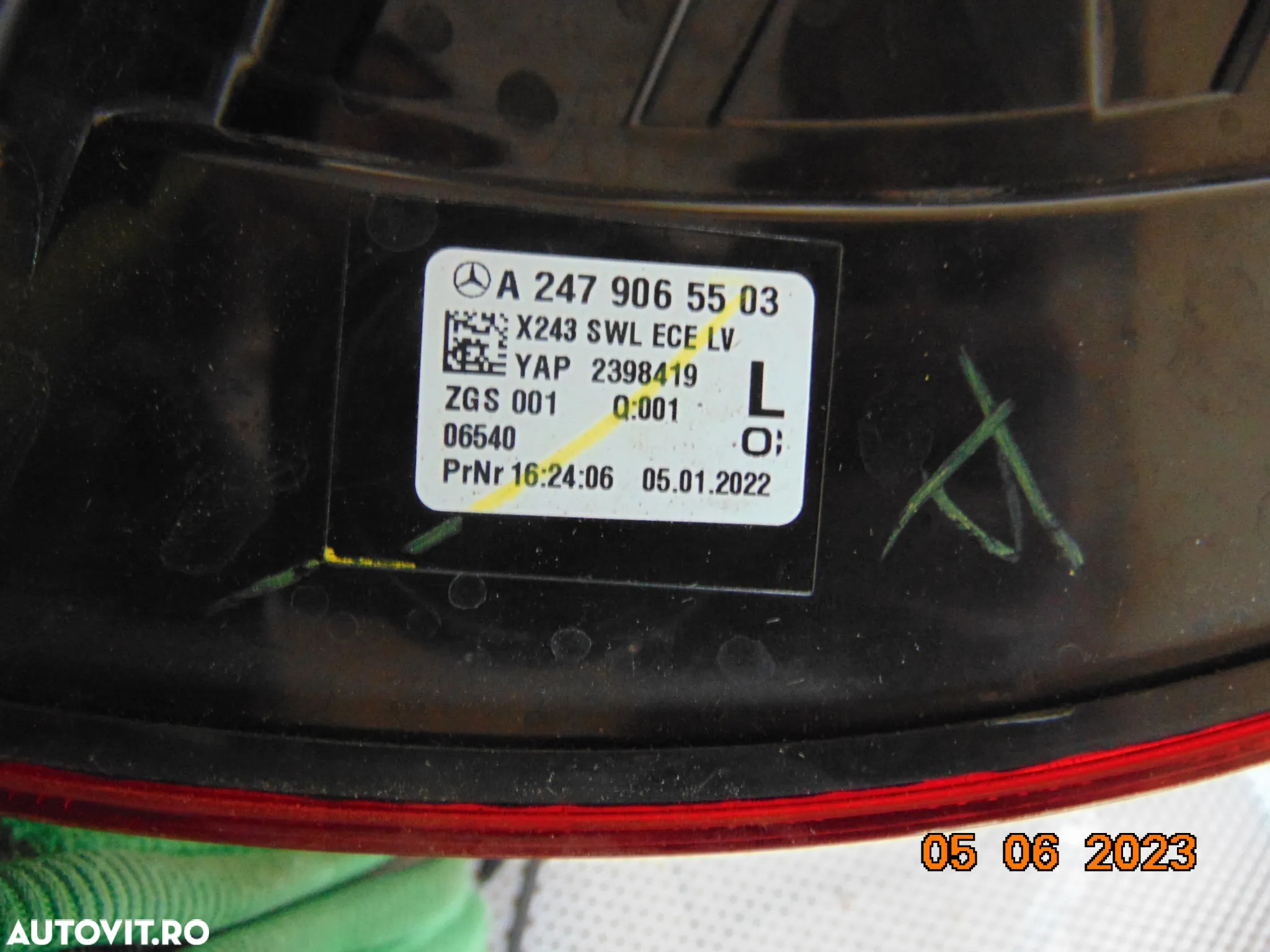 Stop Mercedes GLB X247 lampa tripla spate stanga dreapta haion aripa interior exterior - 12
