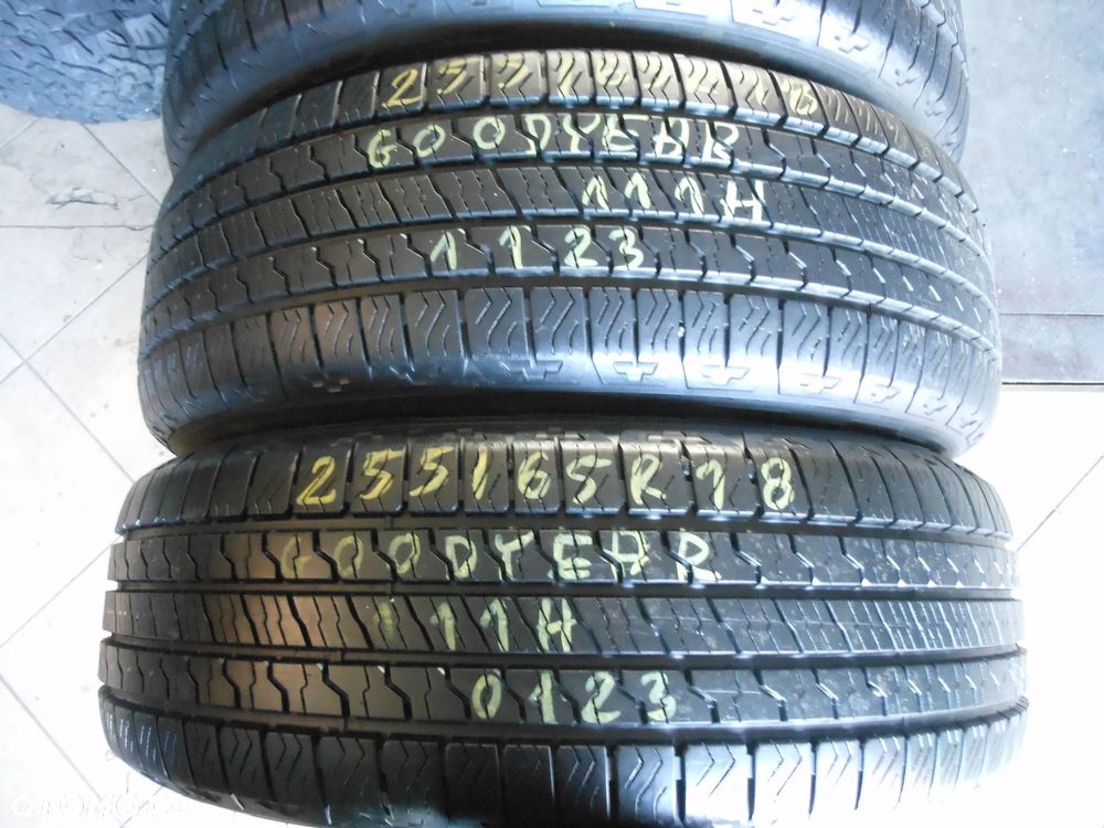 Opony 255/65r18 goodyear wrangler territory ht 8mm wielosezon komplet - 2