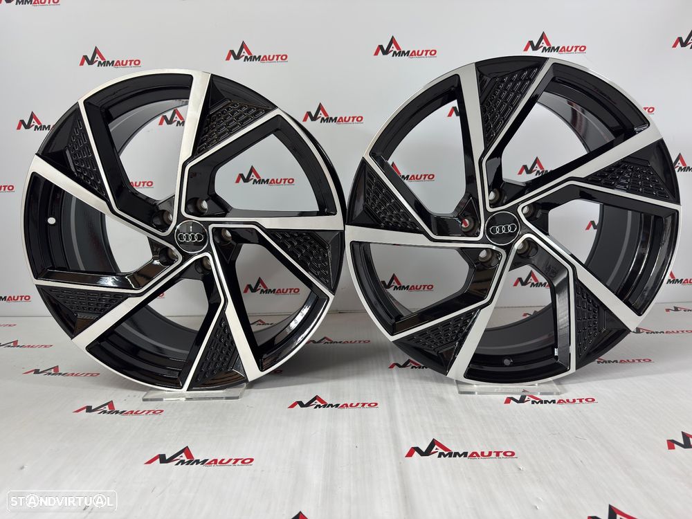 Jantes Look Audi S5 Preto Polido 20 - 1