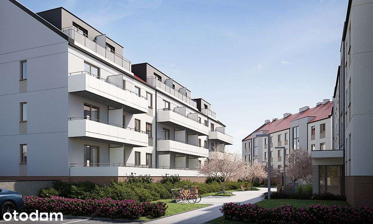 3-pokojowe mieszkanie 58m2 + ogródek