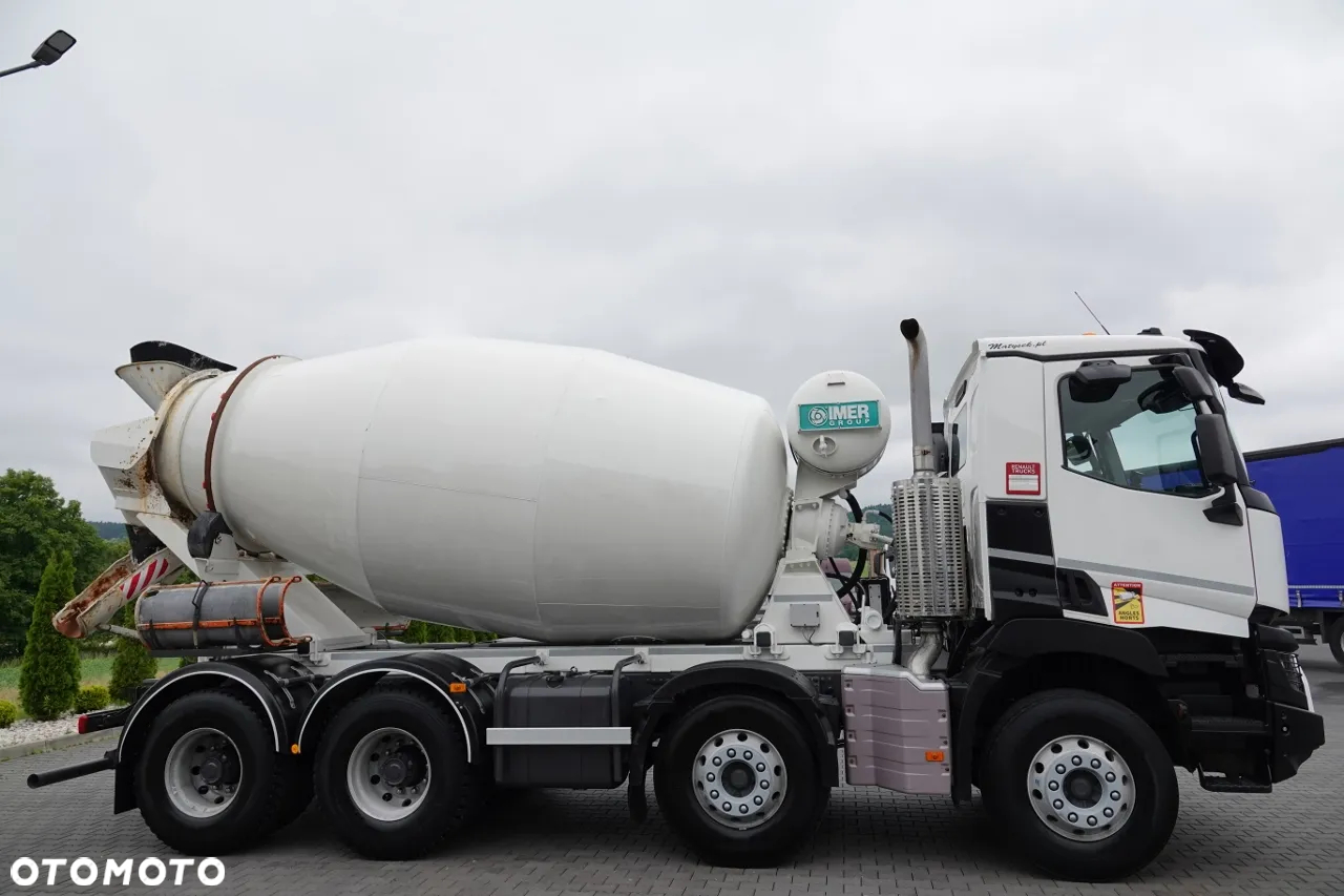 Renault T 460 / 8X4 / BETONOMIESZARKA / GRUSZKA 9M3 / IMER / ALUFELGI / EURO 6 - 12