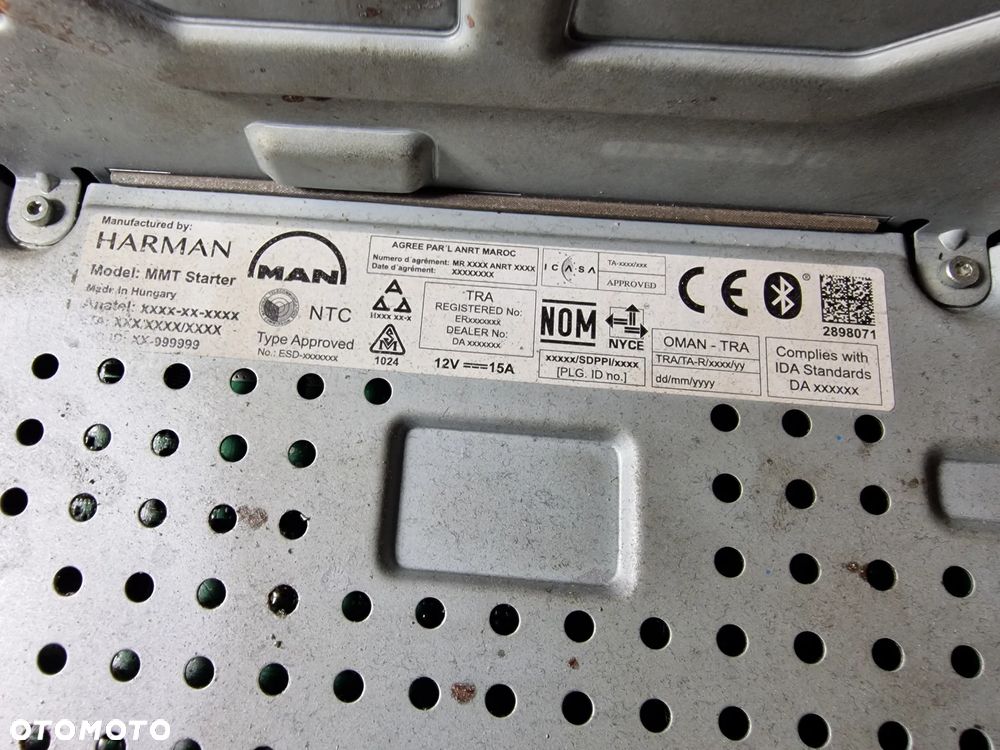Radio Nawigacja Man TGX TGS 81281006035 Na Części !!! - 4