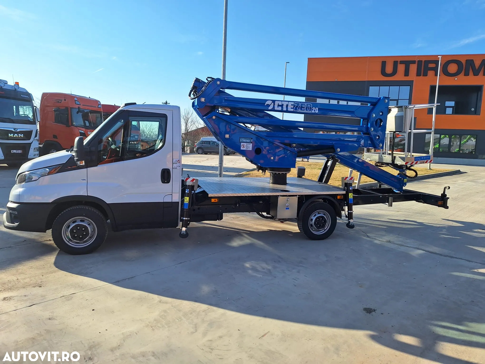 Iveco NACELA la 20m, marca CTE din Italia, sasiu Daily 3,490kg permis cat B, ridica 250kg, posibilitate leasing, PROMOTIE 81900 EUR+Tva - 19