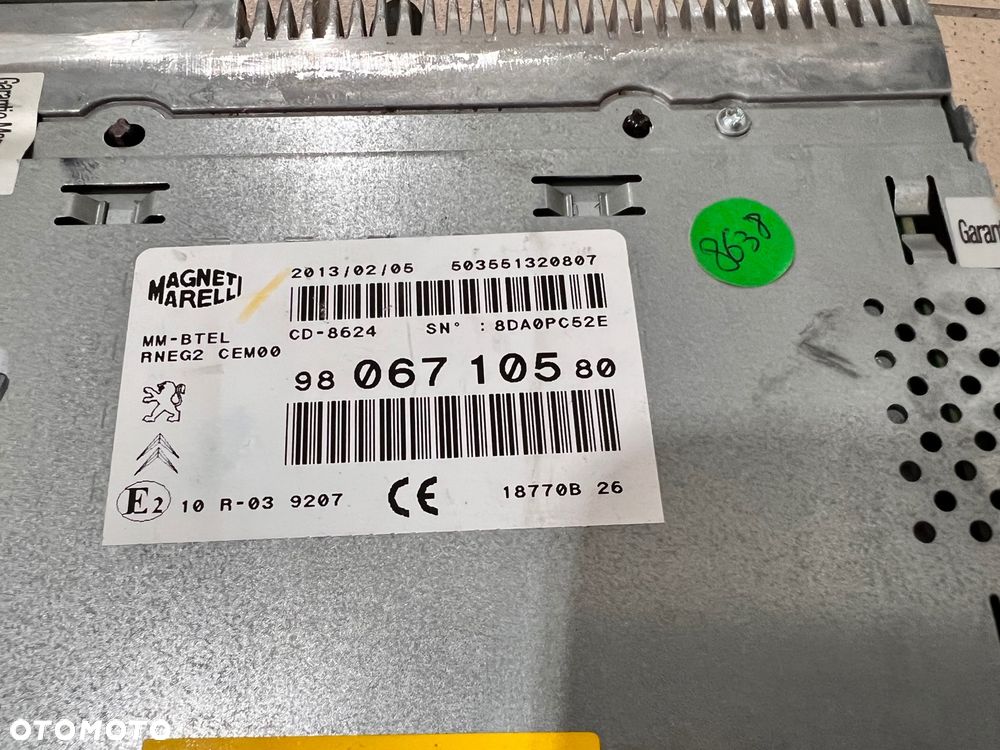 nawigacja DS5 508 z DAB 9806710580 rarytas - 2