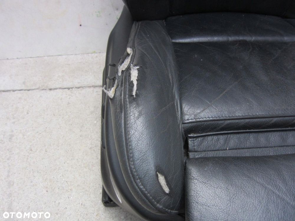 BMW X5 E53 2000-2005 FOTEL PASAŻERA PRAWY SKÓRZANY CZARNO-SZARY - 7