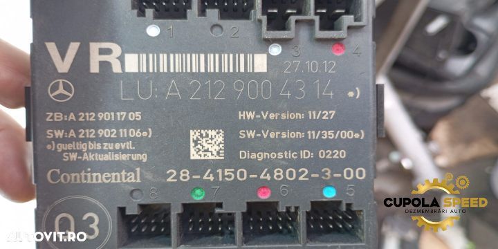 Modul control usa fata dreapta A2129004314 Mercedes-Benz E-Class W212 - 3