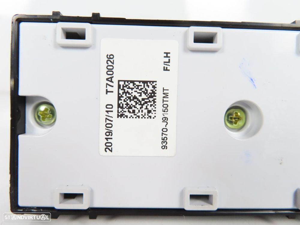 Interruptor / Botão vidros Esquerdo/Frente Usado / Original HYUNDAI KONA / KAUAI... - 4