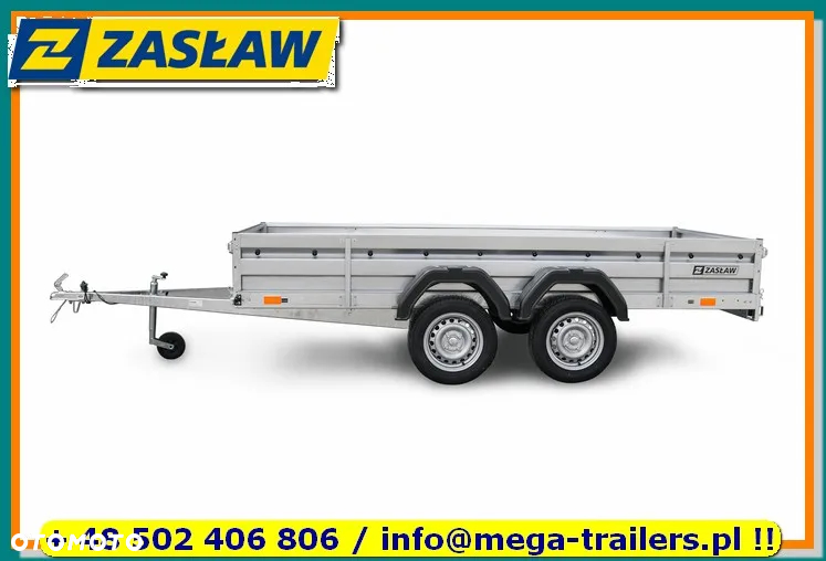 Zaslaw Przyczepa Samochodowa DMC do 750 KG BURTY UCHYLNE OCYNK !!! - 16
