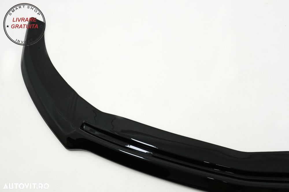 Lip Bara Fata Mercedes A-Class W176 AMG Facelift (2015-2018) Negru Lucios- livrare gratuita - 5