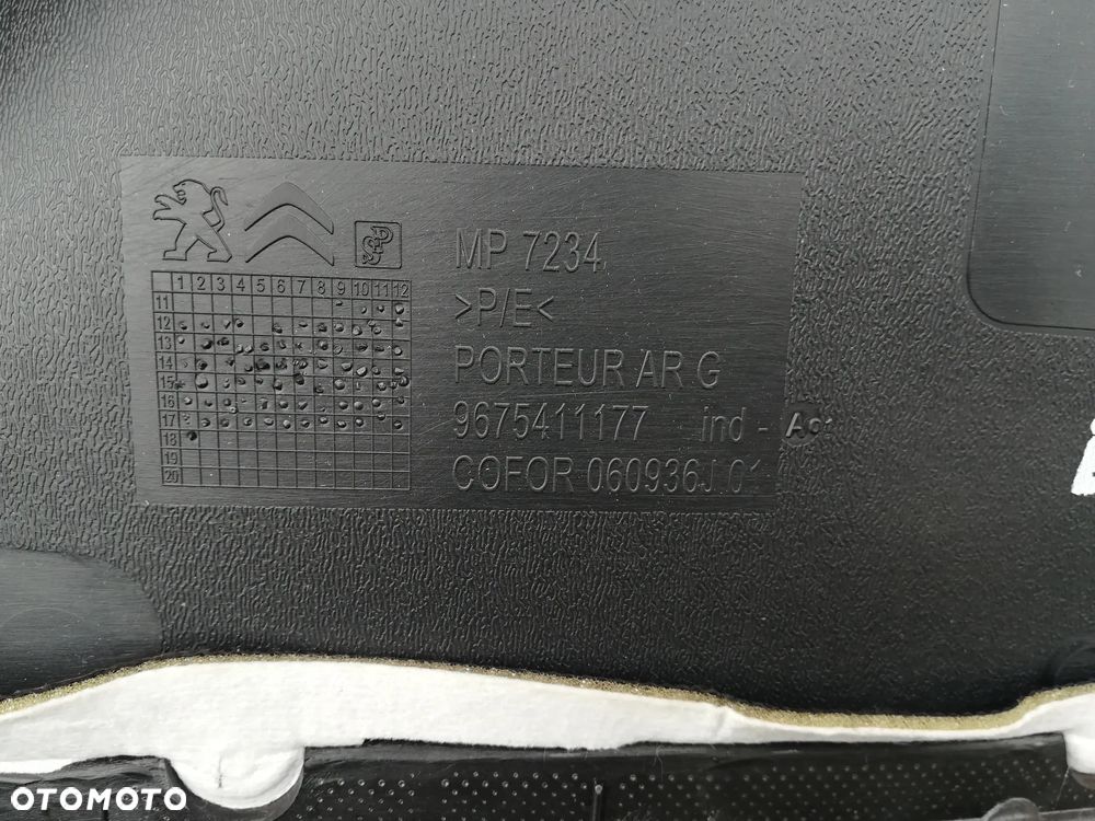 BOCZEK DRZWI LEWY PRAWY TYŁ PEUGEOT 301, CITROEN ELYSEE, 9675411177, 9675291577 - 6