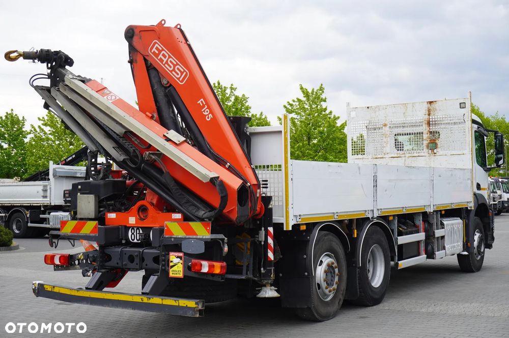 Mercedes-Benz Arocs 2536 6x2 / 200 tys. km / HDS Fassi F195 / Rotator / Pilot / Platforma 17 EPAL - 4