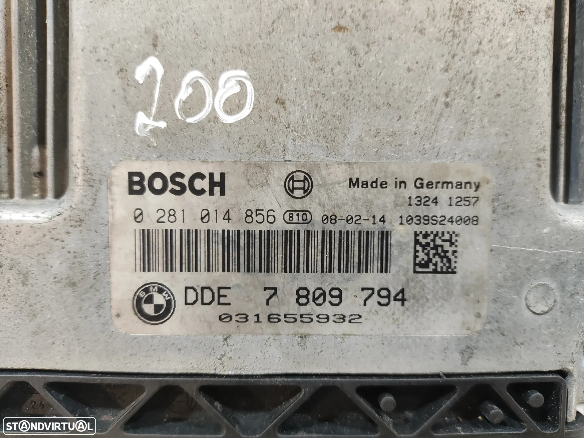 CENTRALINA ECU MOTOR MINI COOPER R55 CLUBMAN 1.6D 109CV 9HZ DDE7809794 R56 BOSCH 0281014856 - 6