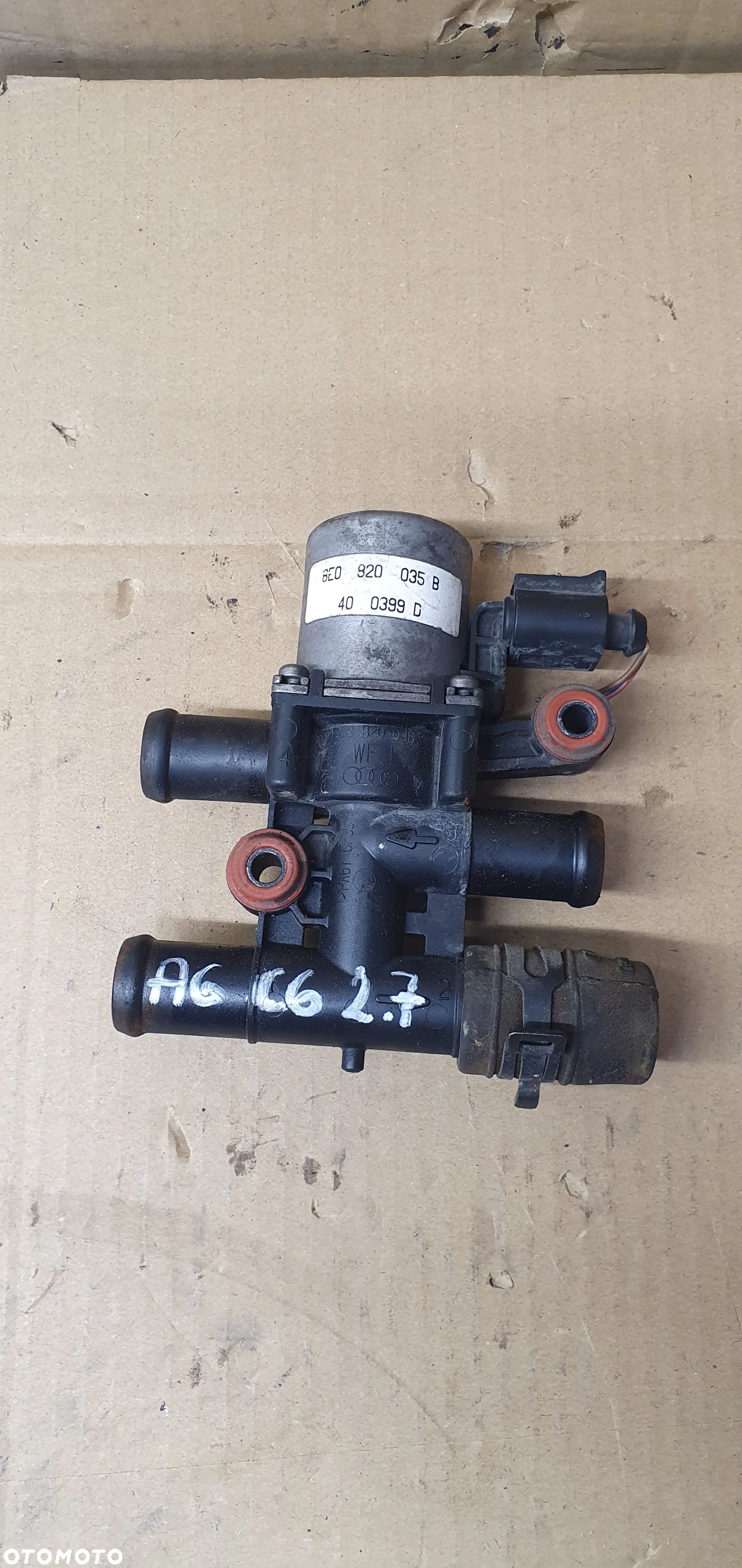 Dodatkowa pompka obiegu wody elektrozawór Audi A6 C6 2.7 TDI 8E0820036 8E0820035B - 1