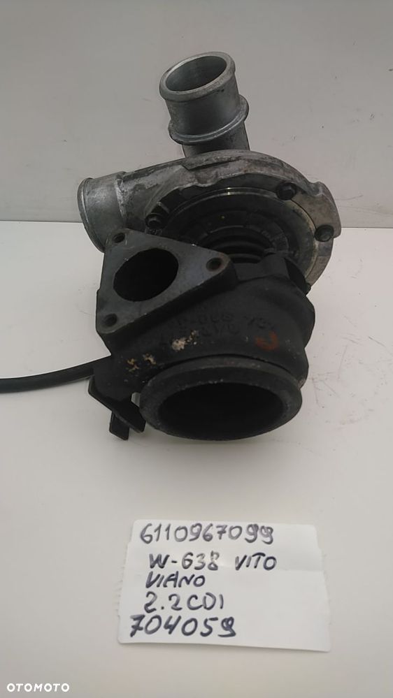TURBINA 2.2 CDI 80KM 82KM 102KM 122KM VITO W638 6110967099 704059 - 6
