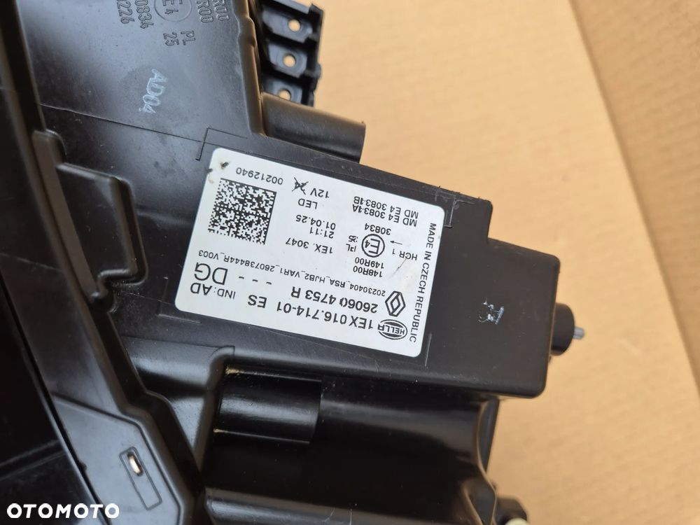 RENAULT CAPTUR ll. SYMBIOZ LAMPY PRZÓD PRAWA-260100091R LEWA-260604753R - 7