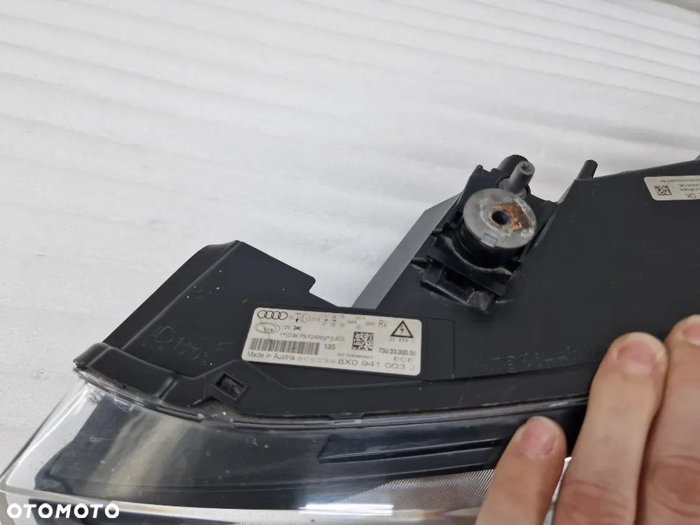 AUDI A1 8X0 10- BIXENON BI-XENON LEWA LAMPA PRZEDNIA PRZÓD , NR 8X0941003J , NR AUKCJI LL600 - 9