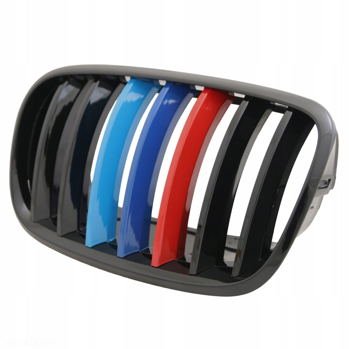 Atrapa Grill Nerki Kratki Tuning Black Glossy M-look kpl Bmw X5 e70 X6 e71 - 5