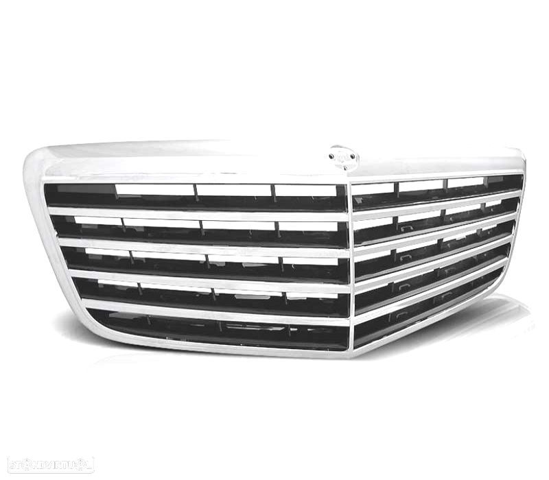 GRELHA FRONTAL MERCEDES CLASE E W211 07-09 PRETA CROMADA - 3