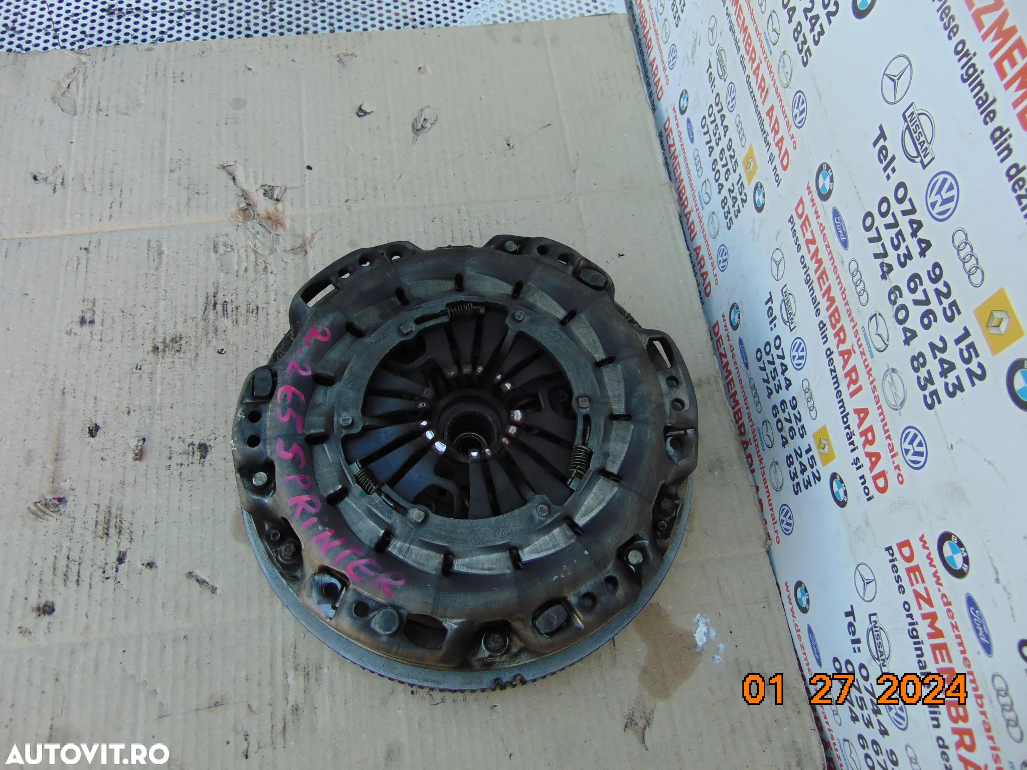 Volanta Mercedes Sprinter 2.2 euro 5 w906 kit ambreiaj placa disc volanta - 3