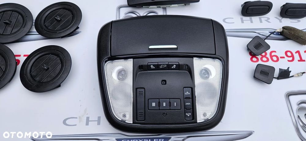 Dodge Durango III LIFT 2021-2025 Słoneczki Osłona przeciwsłoneczna Oświetlenie kabiny kierowcy Lampka podświetlenia Panel sterowania klimatyzacją Panel nawiewu - 10