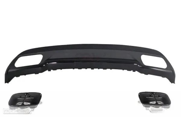 Difusor + Ponteiras Mercedes A W176 (2012 a 2015) - 2