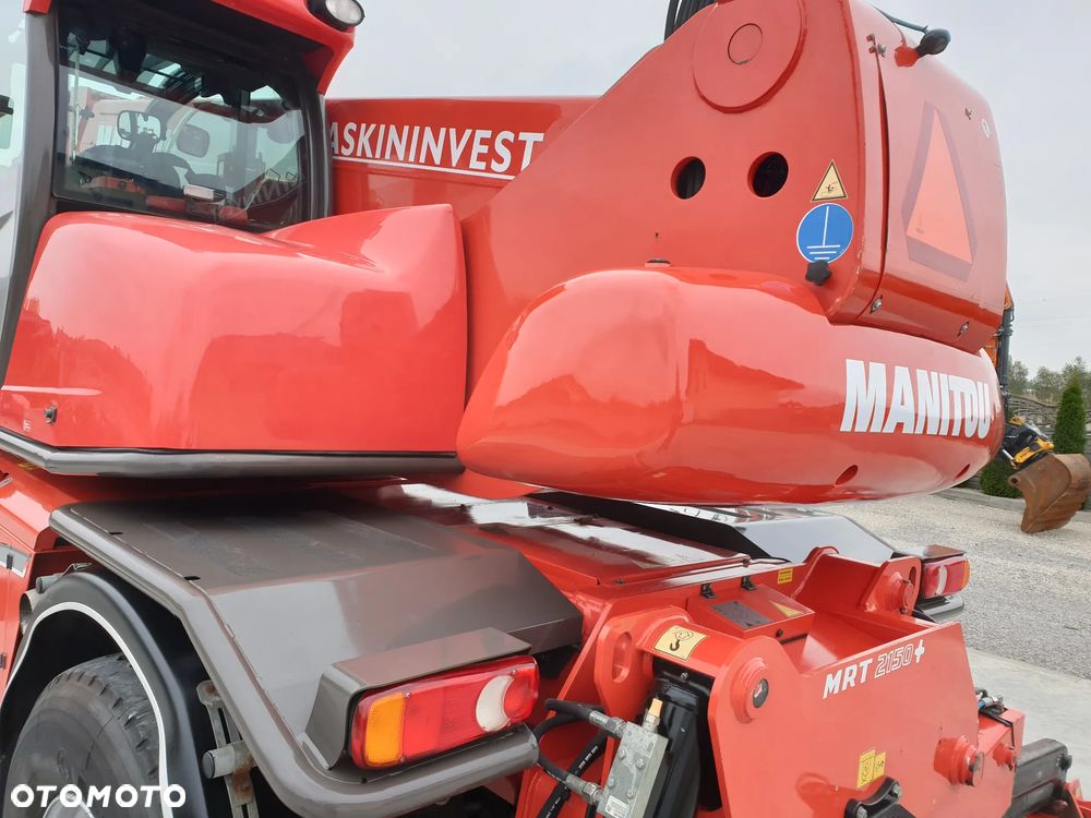 Manitou MRT Roto 2150+Privilege kosz/wciągarka/widły/pilot sprowadzona piękny stan - 20