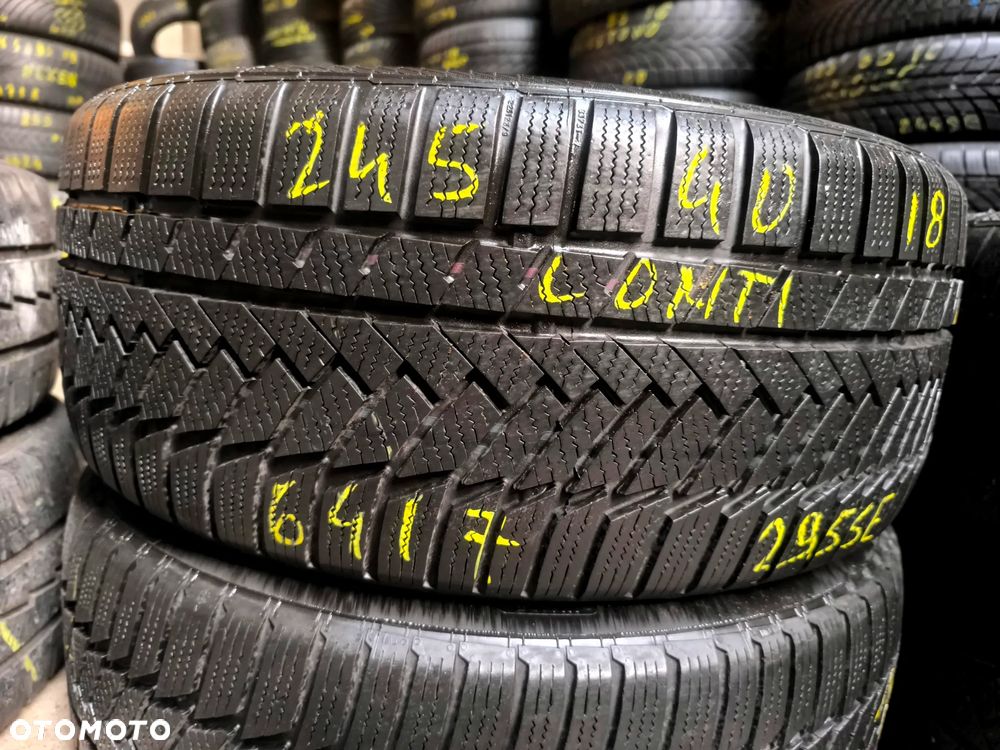225/45R18 95V XL 245/40R18 97V Opony Zimowe Zima Continental WinterContact TS850P 6,5mm Legnica ALU-RAD 225/45 245/40 - 6