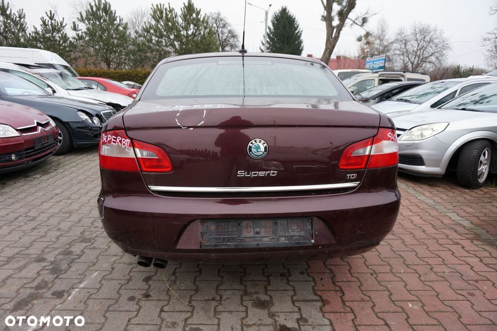 SKODA SUPERB LB LIFTBACK 2008 LF3X 2.0 TDI BMP 140KM KNS Rosso Brunello na części - 4