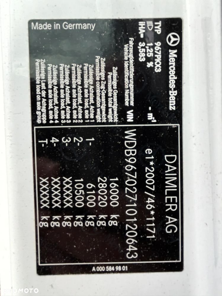 Mercedes-Benz ATEGO 1530 firanka , winda , 16 ton DMC , zaczep do przyczepy , kabina sypialna , z Niemiec, (1527, 1524, 1630, 1627, 1624) 6 cylindrów , sypialka, duże zbiorniki - 14