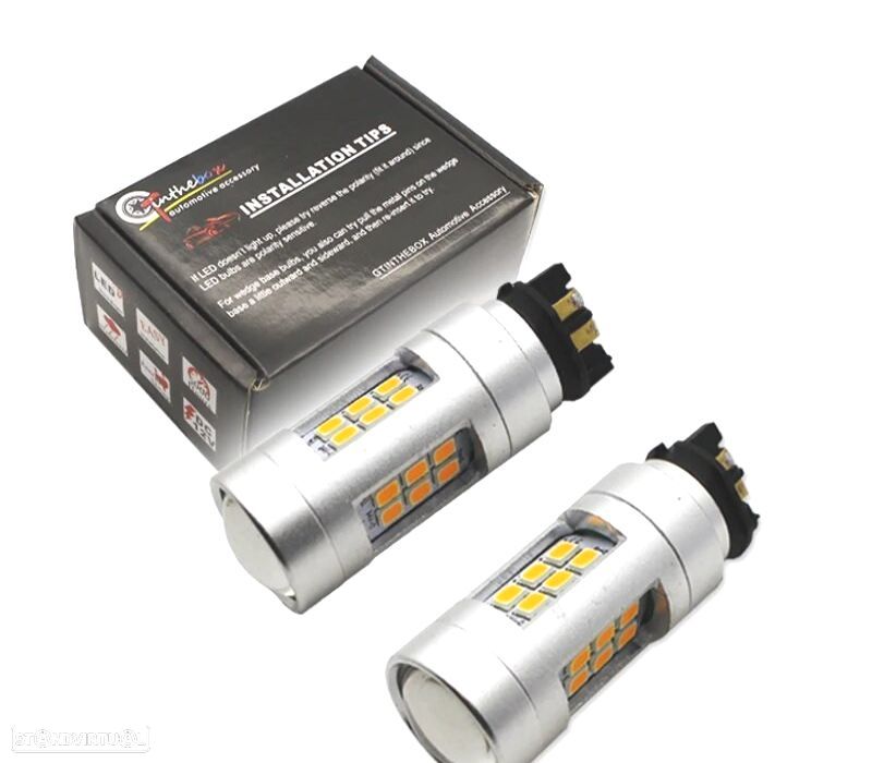 KIT DE PISCAS EM LED PWY24W PW24W AMBER - 1