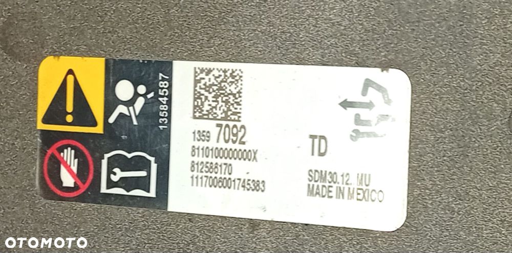 Deska rozdzielcza konsola Opel Corsa E - 8