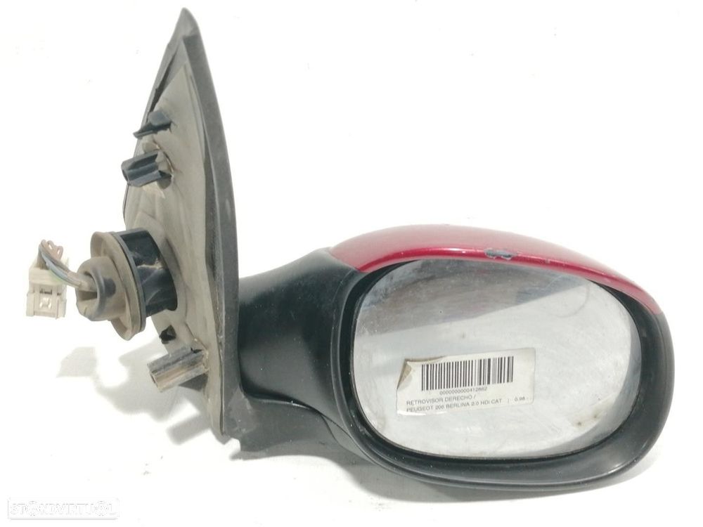 ESPELHO RETROVISOR DIREITO PEUGEOT 206 FASTBACK 2002 -96432616XT - 1